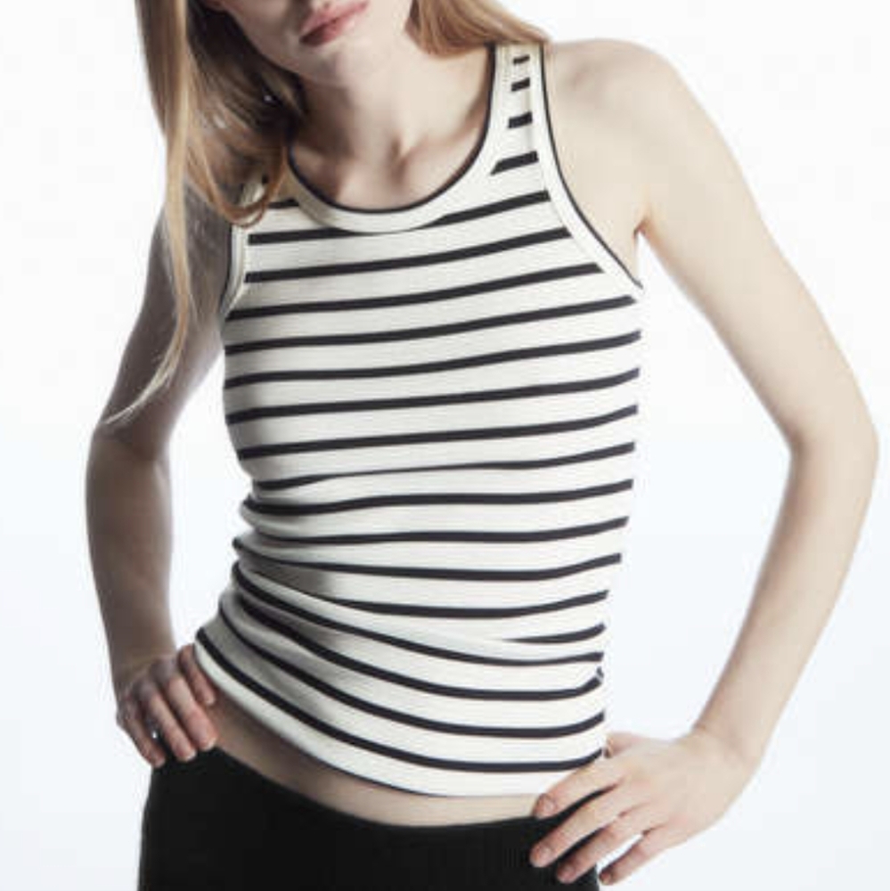 Abercrombie & Fitch Stripe Razorback Tank Top